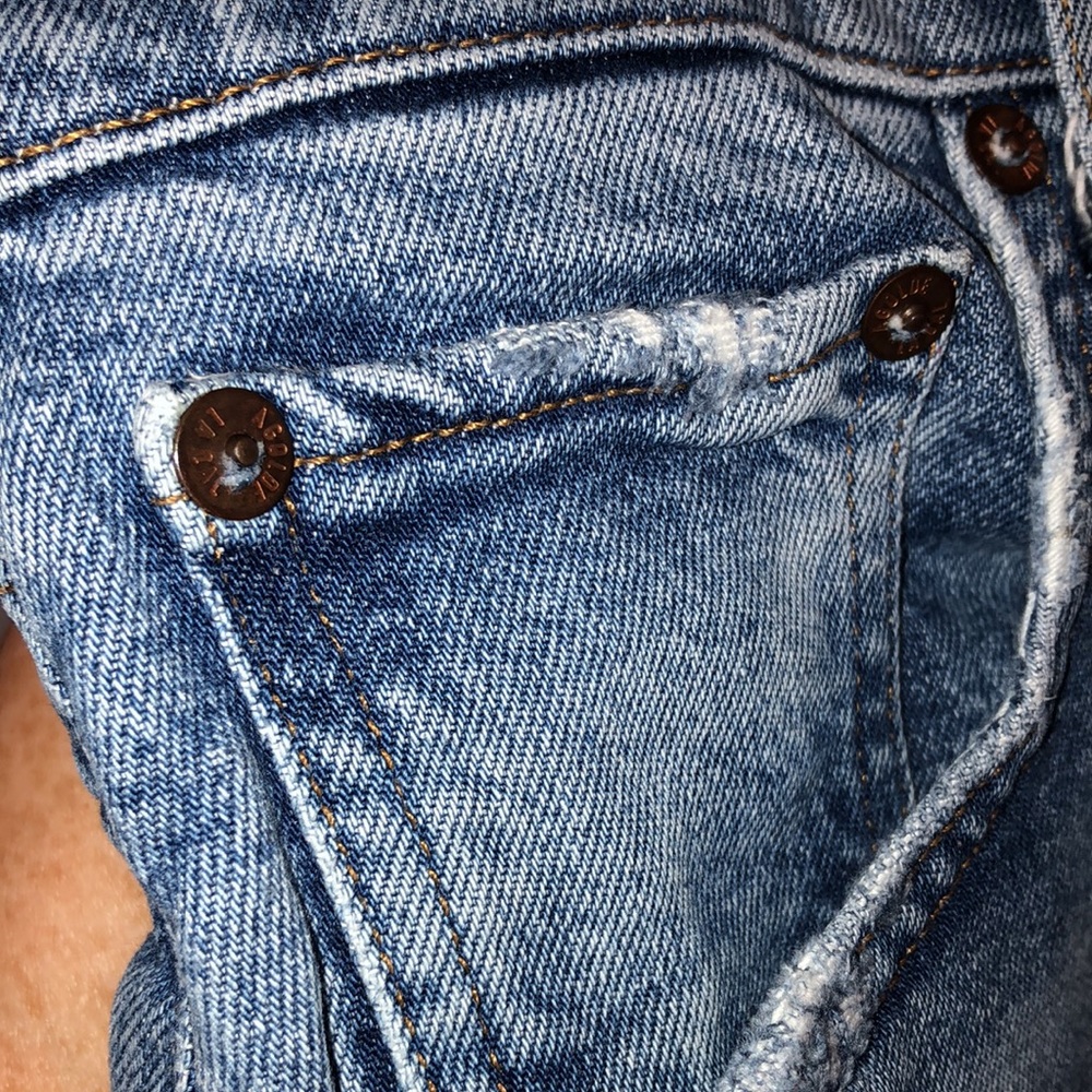 Agolde “Riley” High Rise Distressed Jeans, Size 27. - Picture 9 of 14